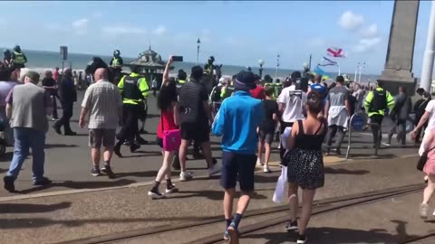 UK protests : Violent disorder breaks out across the country