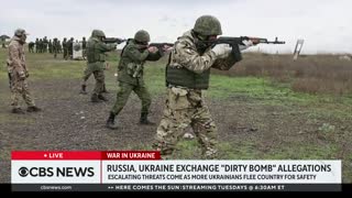 Concerns about Russia's "dirty bomb" allegations as more Ukrainians flee