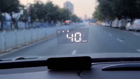 Car Windshield Projection Display Overspeed Alarm