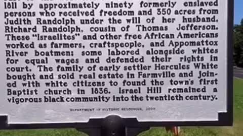 VIRGINIA HISTORY: FREE BLACKS OF ISRAEL HILL SETTLED IN 1810-1811 "ISRAELITES" 🕎Deuteronomy 30;1-4