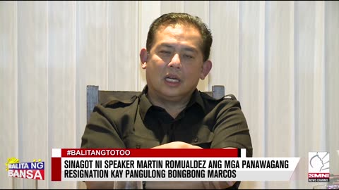 Sinagot ni Speaker Martin Romualdez ang mga panawagang resignation kay Pangulong Bongbong Marcos.