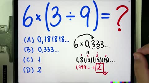 🤯 MATEMÁTICA BÁSICA DESBUGADA 6×(3÷9) = Expressão numérica bugante! Você consegue