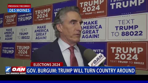Gov. Burgum: Trump Will Turn Country Around