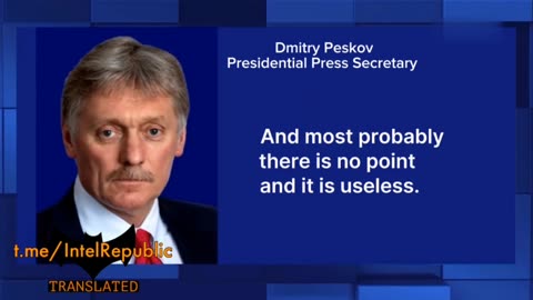 Kremlin Spokesperson Says Putin Has Denied Interview Requests With Western Media For The Past 2 Years Due To Bias