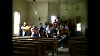 Hoopers Creek singing in old church