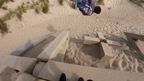 GoPro HERO10 Beach Parkour at The Zandwacht with Jason Paul