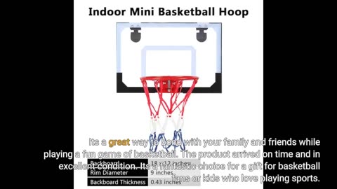 See Comments: Indoor Mini Basketball Hoop Set for Kids and Adults, Bedroom Basketball Hoop for...