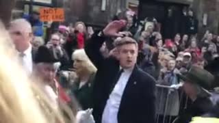 Protestor Decides To Throw Egg At King Charles