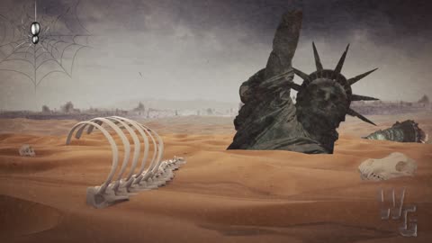 Apocalyptic Liberty Sandstorm Background 4K