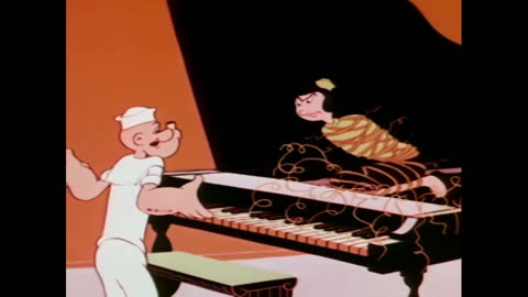 Popeye The Sailor Man - I Don't Scare (1956) (Upscaled to 4K Resolution) 1080p