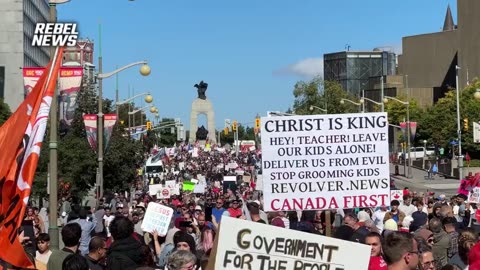 ▶ EXTRAIT-RQ + LIENS parus (24 sept 23) : REBEL NEWS à la manifestation d'Ottawa (20 sept 2023)