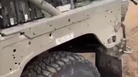 🇵🇸🇮🇱Light Israeli Humvee M1097A2 ambushed by Hamas