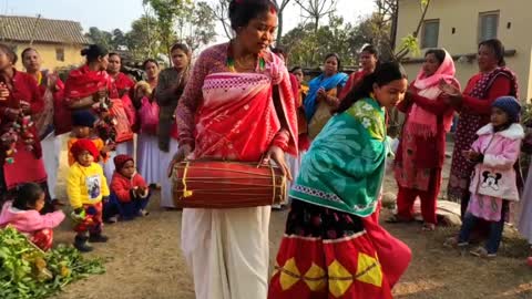 Tharu Cultural Maghi Dance Video in Nepal | Maghi Chhokra Maghauta Dance in Tharu Culture |