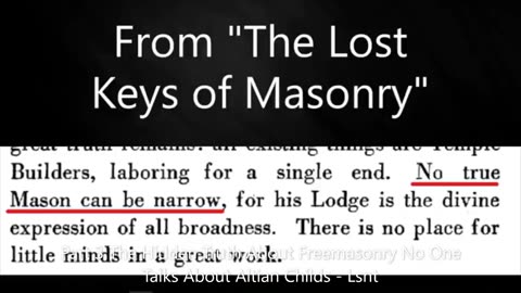 Open Your Eyes Part 3 THE HIDDEN MASONRY - Altian Childs