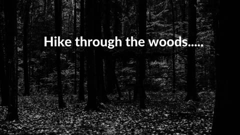 hike through the woods....