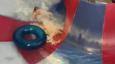 Kid Gets Sucked Down Waterslide