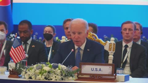 Biden delivers remarks at US-ASEAN in Cambodia