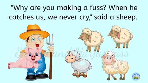 Story in English l The pig and the sheep Story l Moral story l short story for kids l