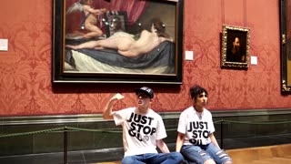 Just Stop Oil target painting at National Gallery