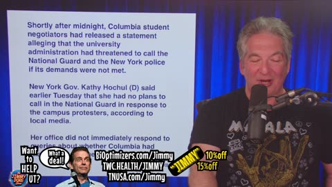 Columbia trying to sabotage pro-Palestinian students with in-person class cancelation? ▮Jimmy Dore