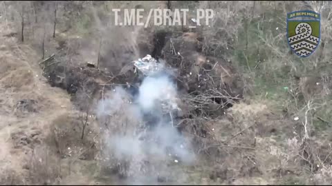 Russians Struggle to Put Out BM21 Grad Truck After Ukrainians Drop a Single Grenade