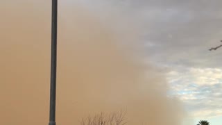 Dust Storm Moves in on Chandler, AZ