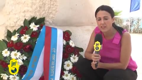 Israel and Putin Commemorating Red Army at inauguration of Red Army Memorial in Netanya Israel