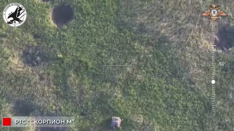 Ground-Based Kamikaze Drone "Scorpion M" Destroys Ukrainian Fortification Near Krasnogorovka