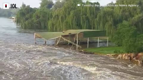 Watch: Homes Flooded Along The Vaal River