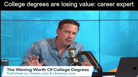 Career expert says college degree value is waning