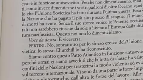 Già dal 1949, Sandro Pertini aveva capito tutto. Così è stato, così è oggi.