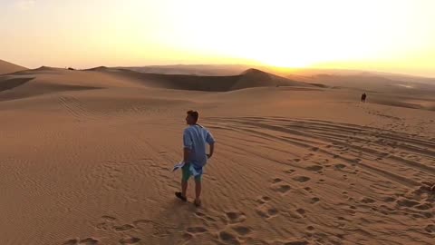 Amazing Sand Dunes of Huacachina, Peru