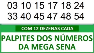 PALPITES DOS NÚMEROS DA MEGA SENA COM 12 DEZENAS xy xz x0 x1 x2 x3 x4 x5 x6 x7 x8 x9