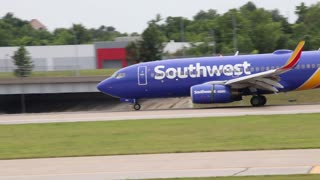 Southwest Boeing 737-700 arriving at St Louis Lambert Intl - STL