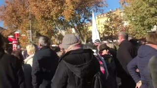 Les Masques Blancs Var Est en soutien du rassemblement de Aix en P le 10 dec 2022