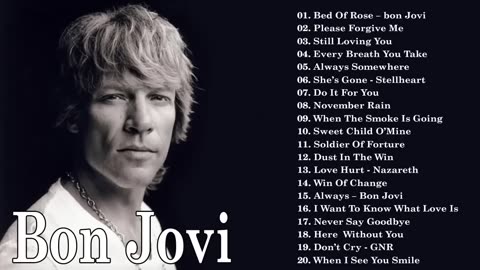 Bon jovi, Scorpions, Aerosmith, Ledzeppelin , White Lion, U2 - Best Slow Rock 80s 90s Playlist