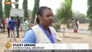 Why is Stacey Abrams in Nigeria overseeing their elections_