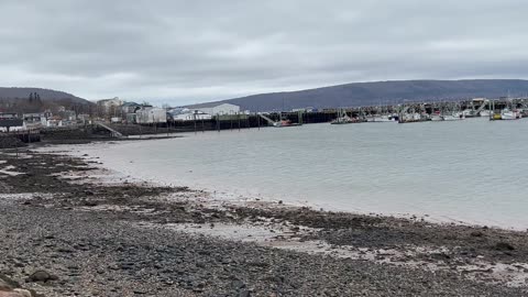 Ships Ties Up At Wharf