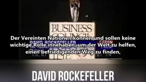 David Rockefeller zu Überbevölkerung ! Seit 1,5 jahren ZENSIERT🙈