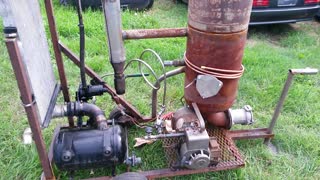 Homemade wood gasifier with generator