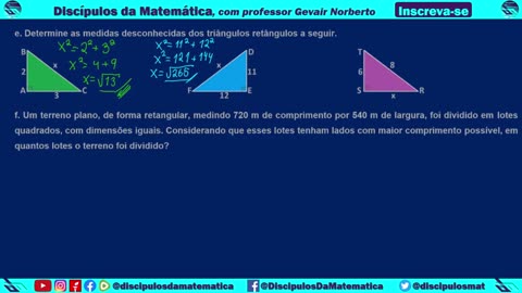 Em casa 03 - Resolva os problemas envolvendo segmentos de retas - Discípulos da matemática