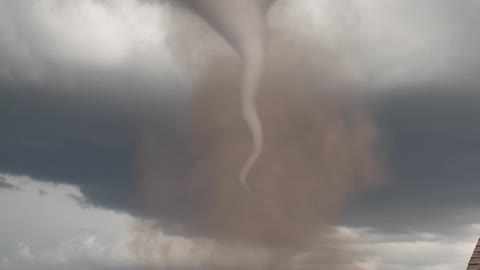 Funnel Cloud Floats Over Kansas Community