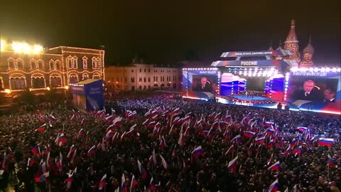 SHAMAN и ВЛАДИМИР ПУТИН — ГИМН РОССИИ. Концерт «Вместе навсегда!» на Красной площади