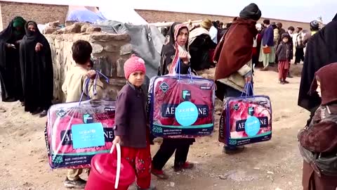 U.N. distributes winter kits to Afghans in need