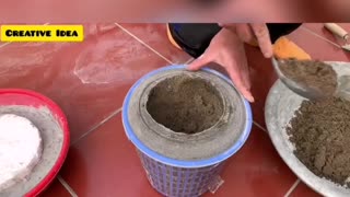 Making Firewood Stoves From Trash Can Mold