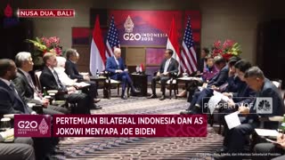 Pertemuan Bilateral Indonesia dan AS, Jokowi Menyapa Joe Biden