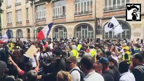 Paris, France: Massive Protests Against Vaccine Passports, 7-30-21