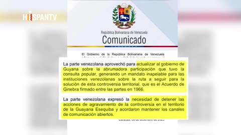 Guyana y Venezuela acuerdan mantener comunicación