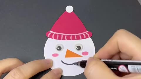 Make a snowman out of paper