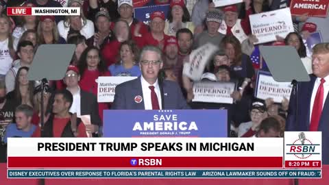 President Trump Speaks at Save America Rally in Washington, MI 4/2/2022